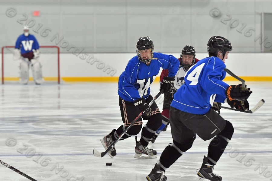 Wheaton College Men\'s Ice Hockey vs Middlesex Community College. - Photo By: KEITH NORDSTROM